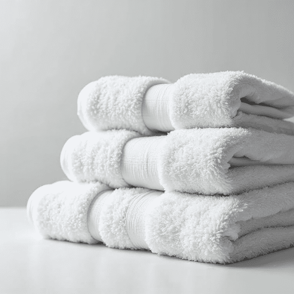 White Color Economy bath towel